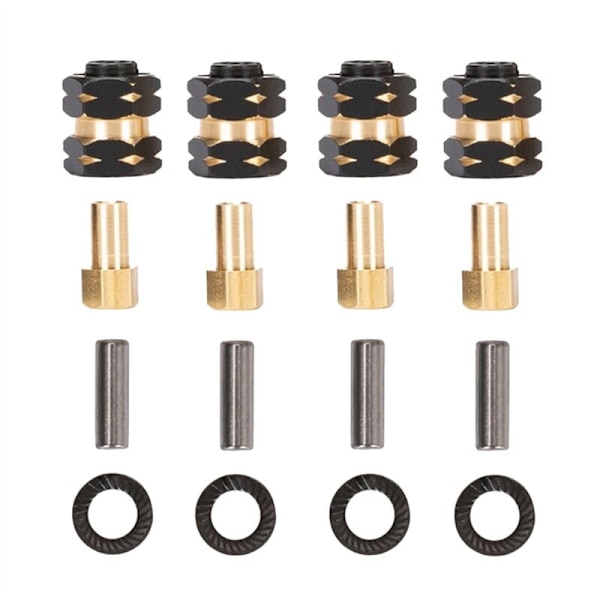Messing Udvidet Hjulnav Adapter Aksel Modvægt til Axial SCX24 JLU Deadbolt C10 Opgraderinger