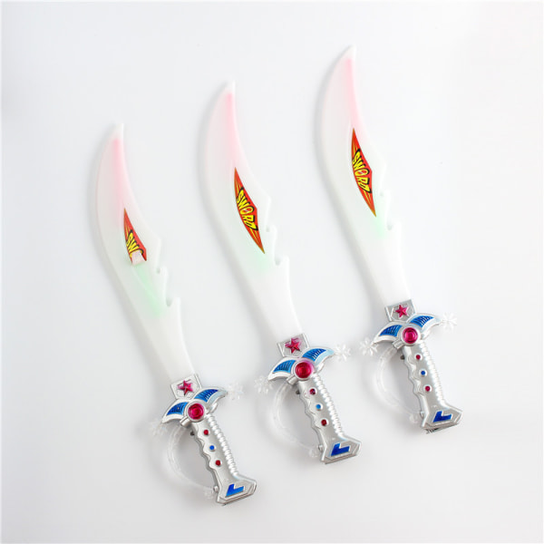 Kids Light Up Shark Sword - Halloween-asu-lelumiekka vilkkuvilla LED-valoilla - Upea syntymäpäivälahja 3, 4, 5, 6, 7, 8-vuotiaille pojille ja tytöille