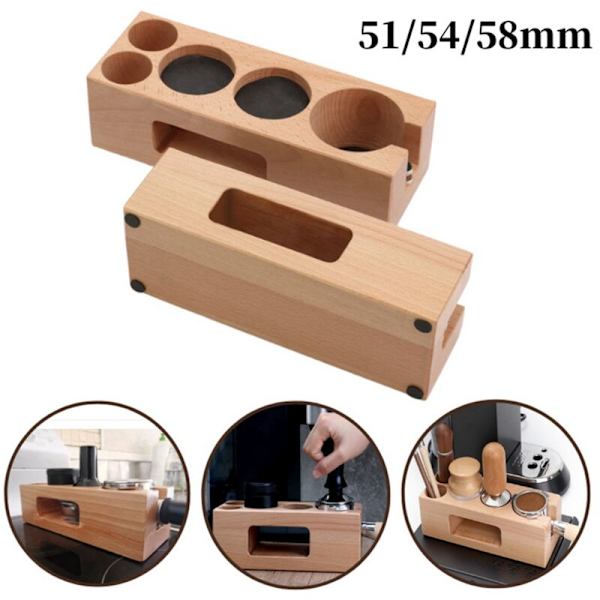 Kaffe Tamper Holder Espresso Fylling Holder Base Tamping Matte Stasjon Holder for Barista Kaffe Tilbehør 51/54mm