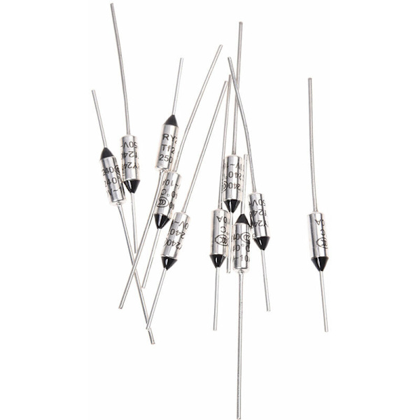 10 stk. TF Sikringsafbrydere 240 Celsius 250V 10A Temperatur Termiske Sikringer