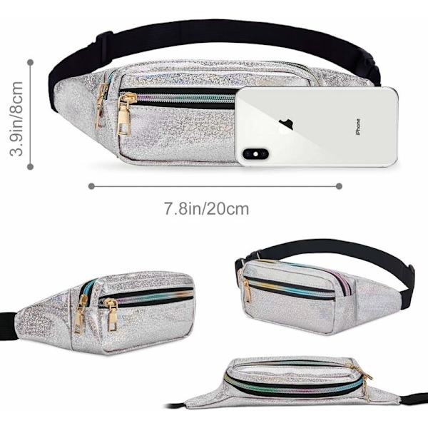 DENUOTOP Höftväska Liten Kvinnor Bältesväska Midjeväska Liten Konstläder Fanny Pack Flickor Sportväska Axelväska Midjeväska Löpning Vandring Semester Resa