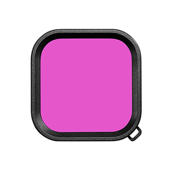 Farge Dykkeobjektiv Filter for 8 Objektivfilter for Hero 8 Action Kamera Objektivfilter Tilbehør (Rød)