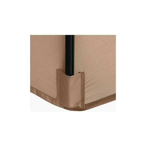 Reservedeksel for parasoll, 8 ribber, 3 m, vanntett, anti-UV, reservetekstil, beige