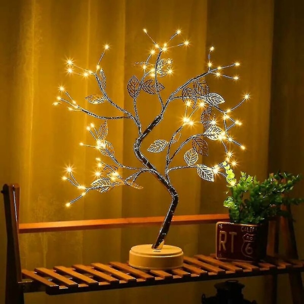 Birketræ 120cm 72l Til boligdekoration Hvidt juletræ med led lys