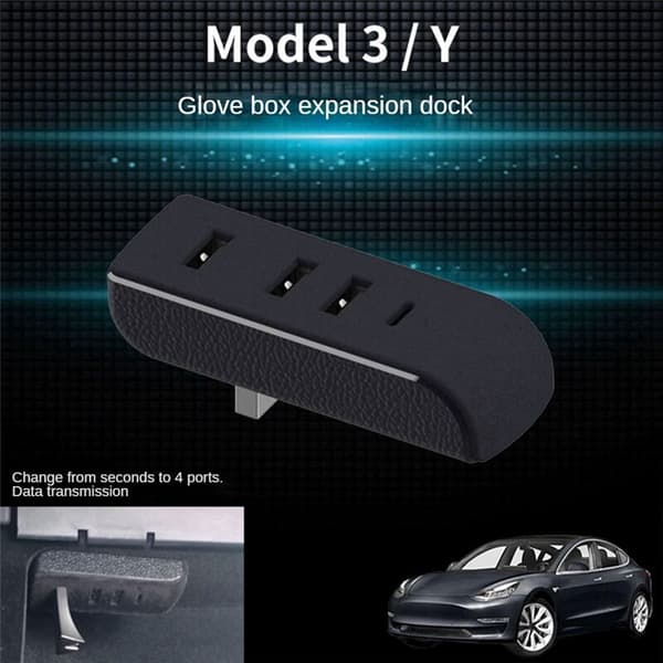 USB-hubb för Model3 2021-2023, Model Y förlängningsdockningsstation