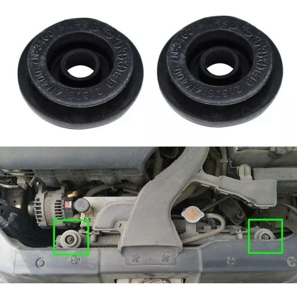10 stk. Radiatorgummi-bøsning til T30 T31 T32 Rogue S35 NSB-048 Støttebeslag 21506-4M400