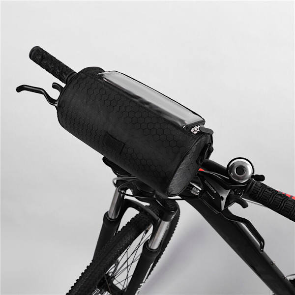 Praktisk Cykeltaske, Ny Enkelt Skuldertaske, Udendørs Cykling Skuldertaske, Multifunktionel Touchscreen Taske, Forreste Opbevaringstaske (Roserød) -DENUO
