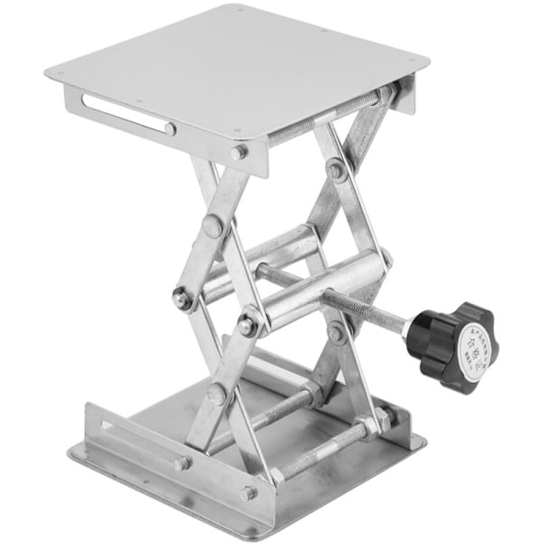 Lyftplattform i rostfritt stål, laboratorieupplyftningsställ, saxställ 100x100mm