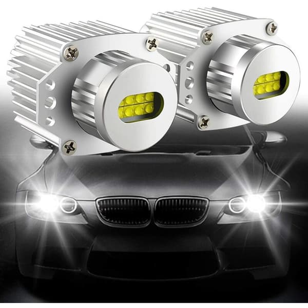 2 stk. LED-frontlykter for bil, CANbus 80W, feilfri, for E90 E91 3-serie 2005-2008, superhvit