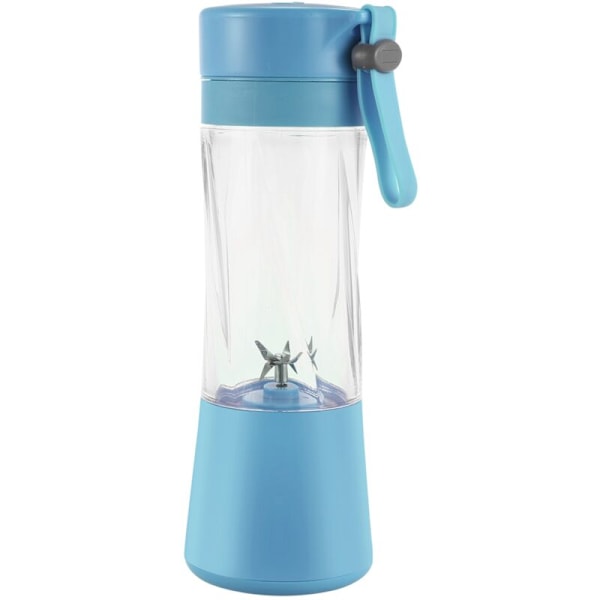 Bärbar Laddningsbar USB-Blender med 6 Blad, Saftpressare, Smoothie Maker, Mini Juice Cup, Fruktpressare, Elektrisk Blå