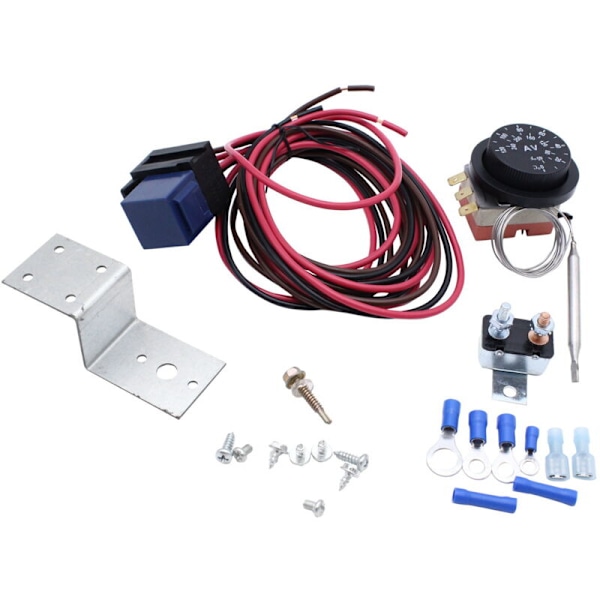 12V Elektrisk Justerbar Automatisk 40A Radiator Ventilator Termostat Kontrol Relæ Kit til Bil Lastbil