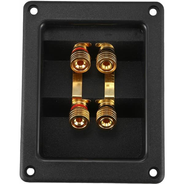 Højttaler Junction Box Skal 4 Kobber Binding Post (Installationshul 94X74Mm) Ledningskabelforbindelse / Højttaler Junction Box
