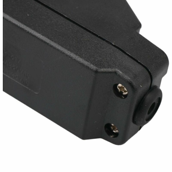 Ip65-knap indbygget ledningsswitch vandtæt sort tænd/sluk-knap 30a 220v