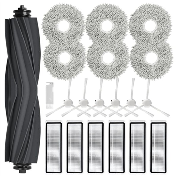Reservedeler for L10S Ultra/L10 Ultra/L10S Pro, X10 Plus: Hovedsidebørste, HEPA-filtre, Moppputer