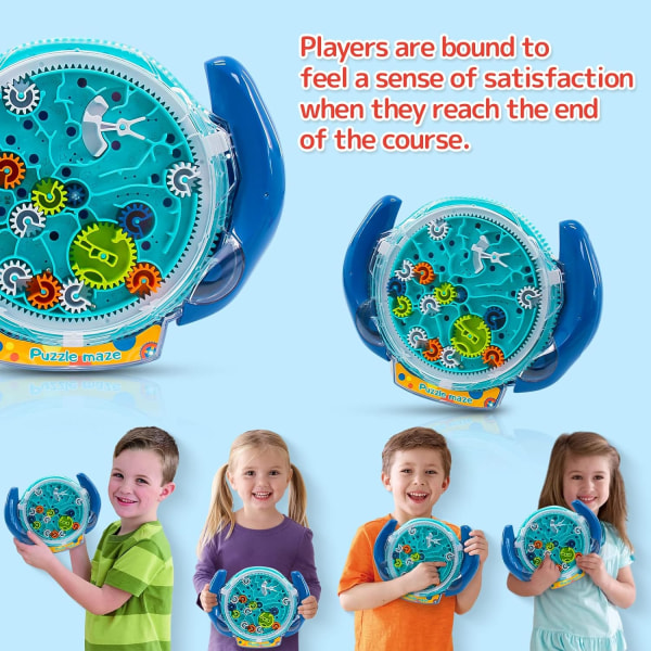 Intellektuellt pussel för barn 3-8 år gamla, 3D-labyrint-pussel för barn, hjärnpirrar gravity ball game labyrintboll pussel leksak present för barn tonåringar annons
