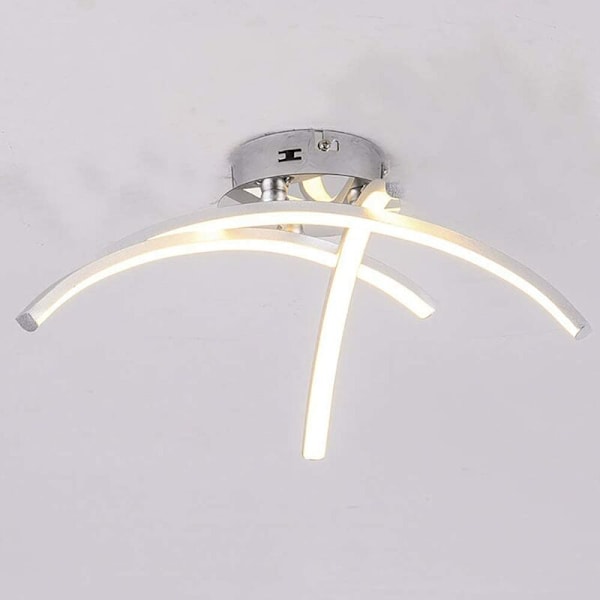LED Taklampe, Moderne Design Buede Taklampe med 3 Buede Lys For Stue Soverom Spisestue 18W (Kald Hvit)