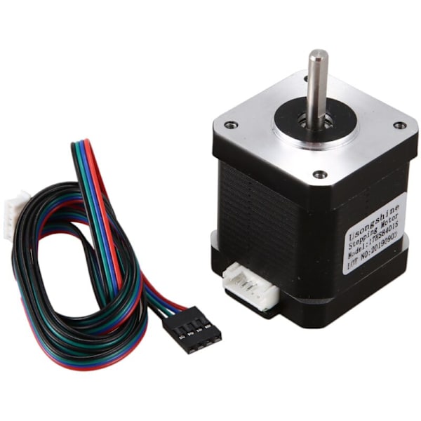1 st Nema 17 Steppermotor 48Mm Nema17 42Bygh 2A 4 Ledningar (17Hs8401) 1M Kabel för 3D-skrivare Cnc