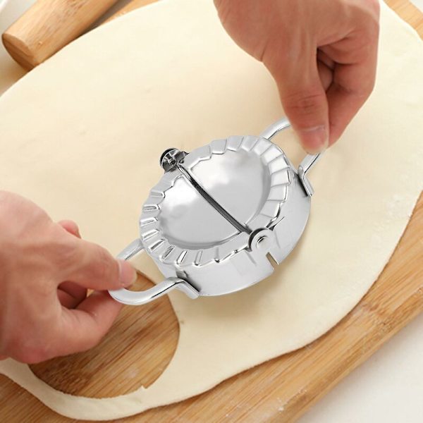 Dumpling Maker 7-pack i rostfritt stål - Lätt att göra pajer, ravioli, empanadas, pierogi, pressform, skärverktyg