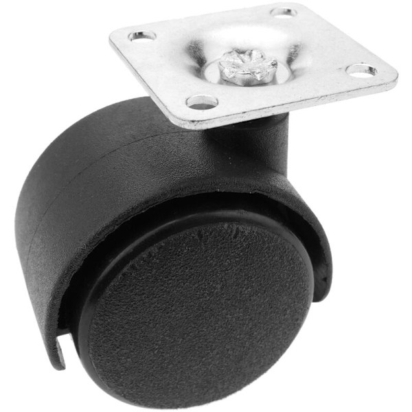 Nylon svängbara hjul 38x38mm utan broms 40mm - 4-pack