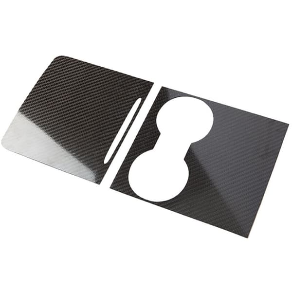Til Model 3 y 2021 Center Console Cover Sticker Ægte Fiber Central Control Panel Patch Beskyttelse Blank