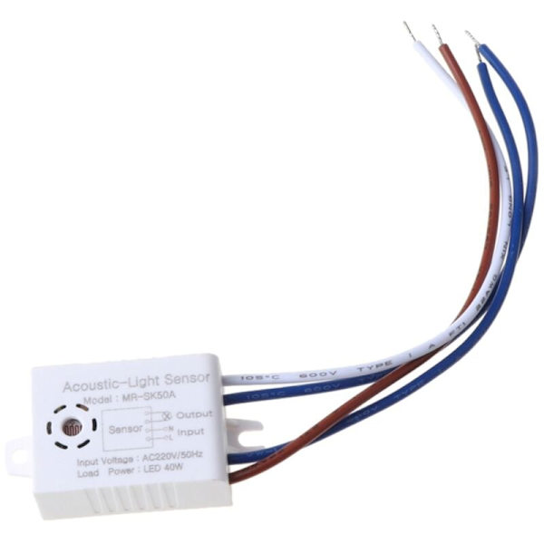 5PC Ljudkontroll Sensor Smart Switches Detektor Smart Voice Modul Auto På Av Ljus Hemförbättring