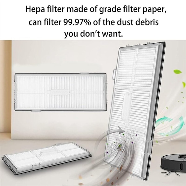 12 Dele HEPA Filter til S8/S8+/S8 Pro Ultra Robotstøvsuger Udskiftning Aktiveret Kul