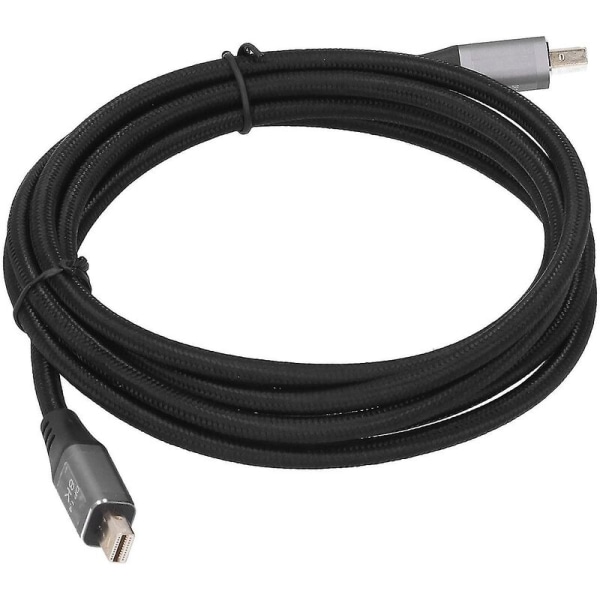 2m Mini Dp til Mini Dp 8k 60hz/4k 120hz Hd Audio Video Kabel Bærbar Datamaskin Display Port Kabel