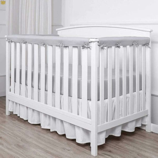 Set med 3 baby spjälskyddsöverdrag - för barnsängar