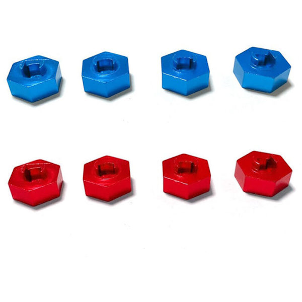 4 kpl metallipyörän kuusiokulma-adapteria LaTrax Teton 1/18 RC-autoon, päivitystarvikkeet, 2