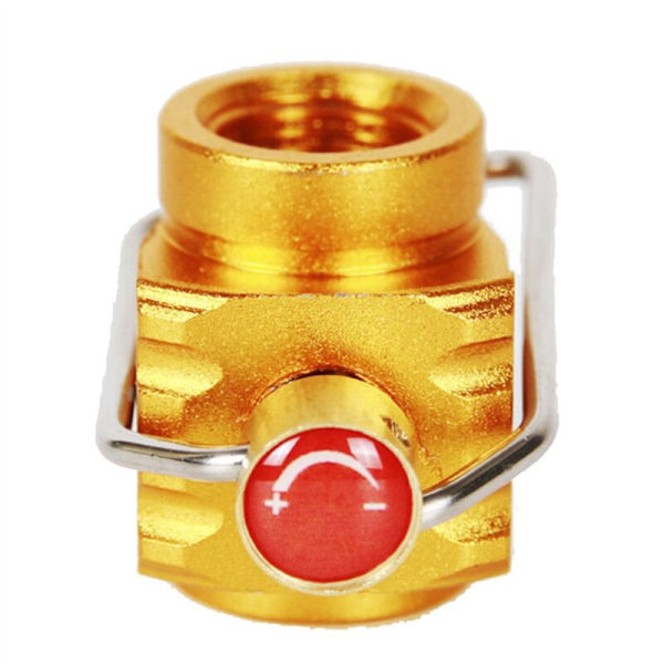 2X Saver Plus Gas Konverter Shifter Genopfyldning Flad Tank Ventil Konverteringsadapter, Guld
