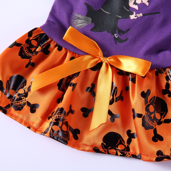 Halloween-koiran vaatteet, lemmikkieläinten asu, painetut koiran vaatteet, Halloween-juhlat, cosplay（S）