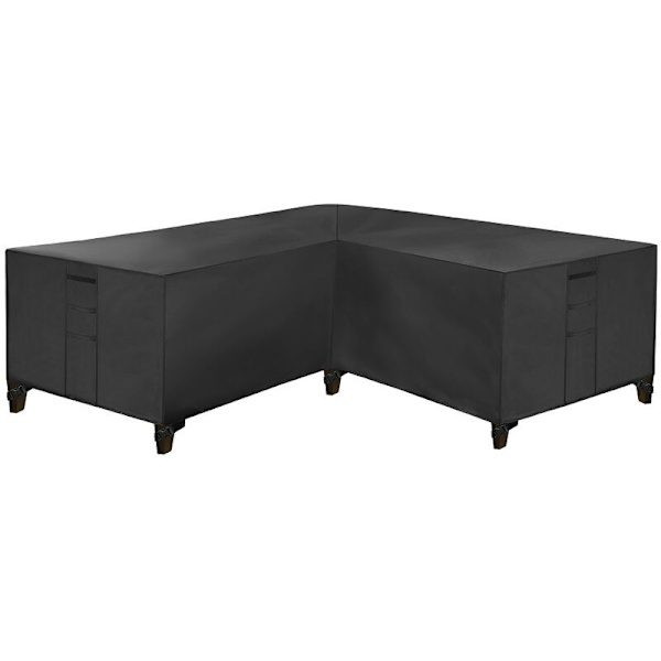 Robust 420D Oxford tyg utomhus soffaöverdrag, V-formad sektions soffaöverdrag, 270x270x90cm-DENUOTOP