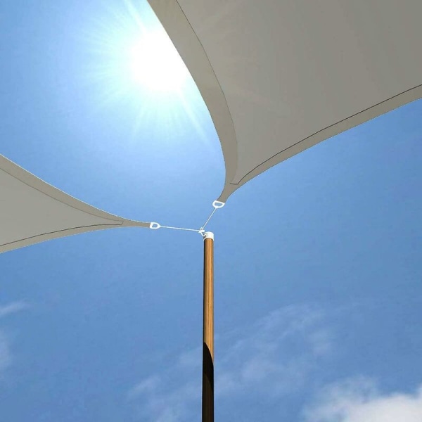Skuggskydd - 4x4x4 Polyester Triangel Solskydd - Vattenavvisande Canvas