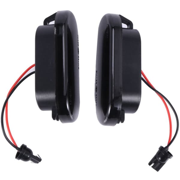 2X Dynamiske LED-bladlys Blinklys for Golf 3 4 3Bg Sb6 Svart