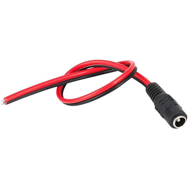 10 Par 12V DC Strøm 5,5x2,1mm Pigtail Han Hun, DC Strøm Pigtail, Kabel Stikledning til CCTV Sikkerhed