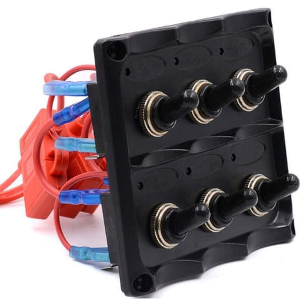 Gungbräda 6 set kontrollbrytare RV bilkontrollpanel RV biltillbehör