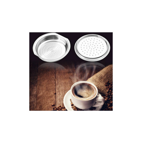 Kaffekapsler i rustfritt stål Etterfyllbare kaffekapsler Espressokapsler som er kompatible med Senseo kaffemaskin