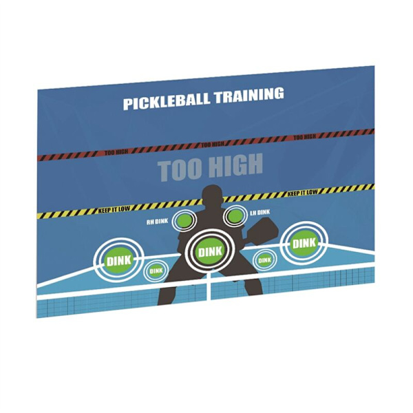 Pickleball Træningsvægklistermærker Dink Pad Øvelsesbræt Poster Rebounder Hjælp