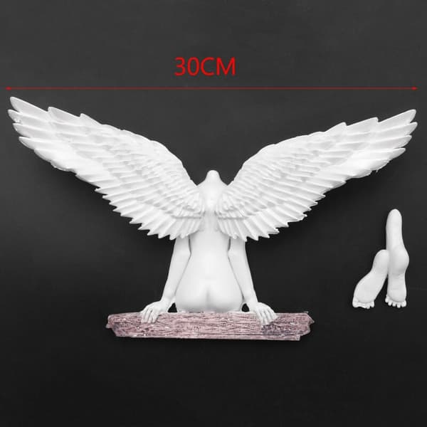 Väggkonstskulptur Dekoration, 3D Statyvingar för Sovrum Mors Dag -Vit