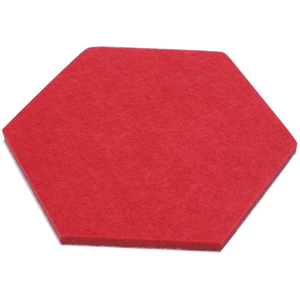 Opslagstavle Opslagstavle Hexagonal Direkte Filt 6 Farver Korktavle Vægdækning Selvklæbende Fliser til Foto Memo Display (7X6.1X0.32 Tommer)
