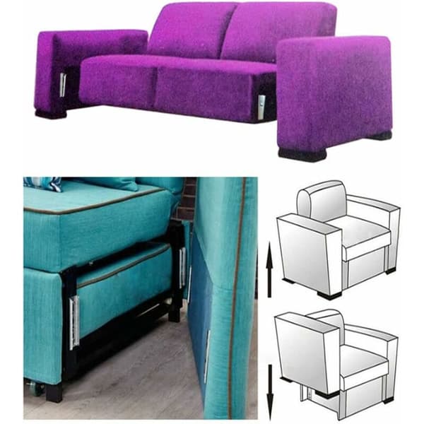4.7 Hodegjerde Monteringsbraketter Panel Veggmontering Interlocking Hengere Tung Sofa-kontakt Universal Metallkontakt (2 Par)