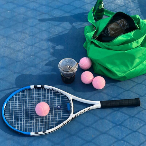 24 stk. Seriepakke Pink Tennisbolde Træning Elastisk Slidstærk 66mm