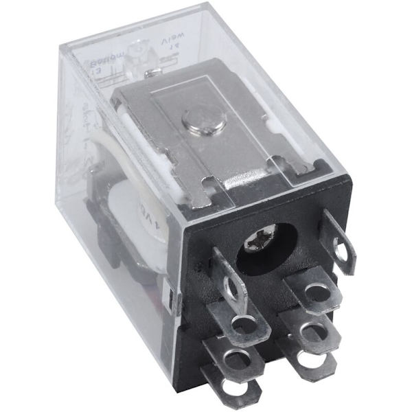 Spold DC 12V 10A 240VAC 28VDC Elektromagnetiskt Relä DPDT JQX-13F2Z