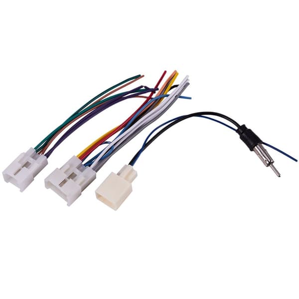 6X Bilstereo CD DVD-kabelstam med antennkabeladapter