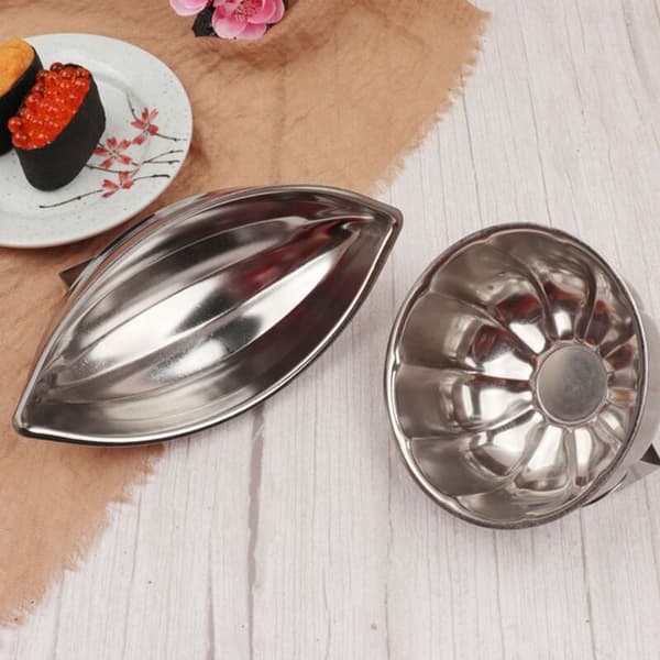 Japansk stil rustfrit stål bådform risform græskarmodel risforme