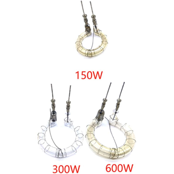 1 stk. Ny kopi 250W 200W 180W 150W Ring Flash Tube Xenon Lampe Flashtube 5500K Fotostudie Speedlight Reparationsdel