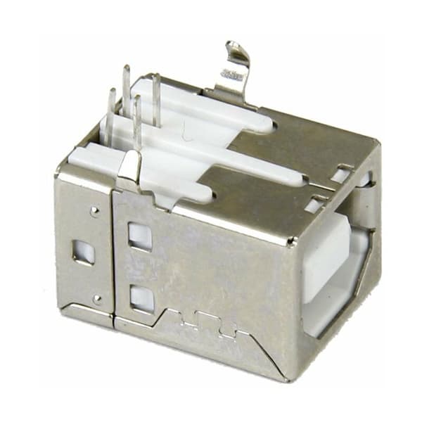6 stk USB Type B-kontaktplugg med rett vinkel
