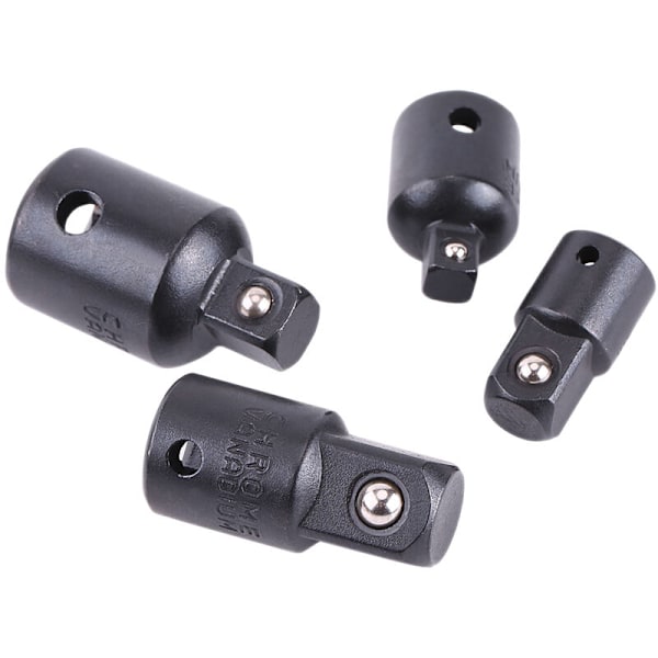 4 kpl Hylsyruuvi-muunninsetti, 1/2\", 3/8\", 1/4\" Hylsyavaimen sovittimet