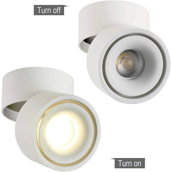 10W LED Takkspotter Taklampe, Justerbar Lampe Kropps Vinkel, Lampe Spots, Takk Spots, Taklampe, Justerbar Takk Spots, LED Taklampe