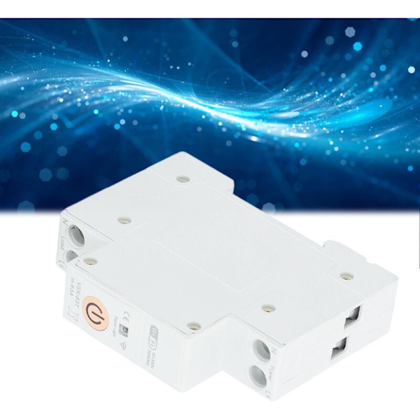 1P 63A WiFi-bryter kretsbryter Fjernkontroll Stemmestyring Tidssyklus Smart kretsbryterbryter for Tuya 90V-300V